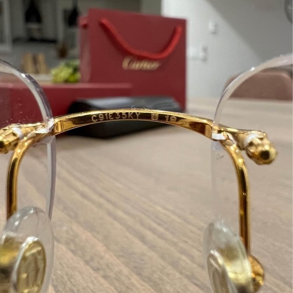 *SOLD* Cartier Big C w diamond cut - Picture 4 of 5